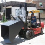 سطل ضمیمه لیفتراک هیوندای دیزل Forklift 3 تنی ، چنگال چنگال و سطل